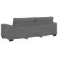 Preview: 3-Sitzer-Sofa Dunkelgrau 180 cm Stoff