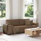 Preview: ARDEBO.de - 3-Sitzer-Sofa Braun 180 cm Stoff