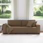 Preview: 3-Sitzer-Sofa Braun 180 cm Stoff