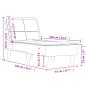 Preview: Chaiselongue Schwarz Stoff