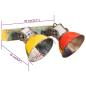 Preview: Wandleuchte Industrie-Stil Mehrfarbig 45x25 cm E27