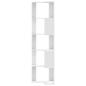 Preview: Eck-Bücherregal 5 Böden Weiß 50x50x179 cm Holzwerkstoff