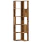 Preview: Eck-Bücherregal 5 Böden Altholz-Optik 50x50x179cm Holzwerkstoff