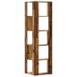 Preview: Eck-Bücherregal 5 Böden Altholz-Optik 50x50x179cm Holzwerkstoff