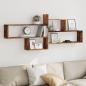 Preview: ARDEBO.de - Wandregal Altholz-Optik 167,5x18x68 cm Holzwerkstoff