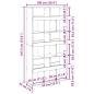 Preview: Bücherregal Artisan-Eiche 100x33x187,5 cm Holzwerkstoff