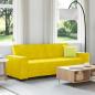 Preview: ARDEBO.de - 3-Sitzer-Sofa Gelb 180 cm Samt