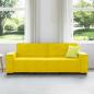 Preview: 3-Sitzer-Sofa Gelb 180 cm Samt