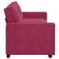 Preview: 3-Sitzer-Sofa Weinrot 180 cm Samt