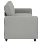 Preview: ARDEBO.de - 3-Sitzer-Sofa Wolkengrau 180 cm Stoff