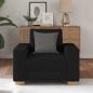 Preview: Sessel Schwarz 59 cm Stoff