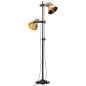 Preview: Stehlampe mit 2 Lampenschirmen Mehrfarbig E27