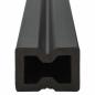 Preview: WPC Massive Terrassendielen mit Zubehör 10 m² 2,2 m Schwarz