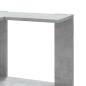 Preview: Eck-Bücherregal 5 Böden Betongrau 50x50x179 cm Holzwerkstoff