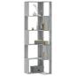 Preview: ARDEBO.de - Bücherregal 5 Böden Grau Sonoma 50x50x179 cm Holzwerkstoff