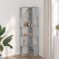 Preview: Bücherregal 5 Böden Grau Sonoma 50x50x179 cm Holzwerkstoff