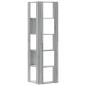 Preview: Bücherregal 5 Böden Grau Sonoma 50x50x179 cm Holzwerkstoff