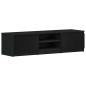 Preview: TV-Schrank Schwarz Eichen-Optik 140x40x36 cm Holzwerkstoff