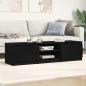 Preview: TV-Schrank Schwarz Eichen-Optik 140x40x36 cm Holzwerkstoff