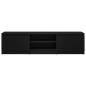 Preview: TV-Schrank Schwarz Eichen-Optik 140x40x36 cm Holzwerkstoff