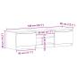 Preview: TV-Schrank Schwarz Eichen-Optik 140x40x36 cm Holzwerkstoff