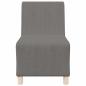 Preview: Sessel Hellgrau 55 cm Cordstoff