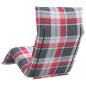 Preview: Sonnenliege Klappbar Rot Karomuster 175x54x8,5 cm Oxford-Gewebe