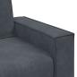 Preview: 3-Sitzer-Sofa Dunkelgrau 180 cm Samt