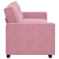 Preview: 3-Sitzer-Sofa Rosa 180 cm Samt