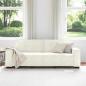 Preview: 3-Sitzer-Sofa Creme 180 cm Samt