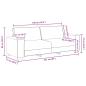 Preview: 3-Sitzer-Sofa Hellgrau 180 cm Stoff