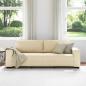 Preview: 3-Sitzer-Sofa Creme 180 cm Stoff