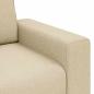 Preview: 3-Sitzer-Sofa Creme 180 cm Stoff