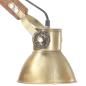 Preview: Wandleuchte Industrie-Stil Messing Rund E27