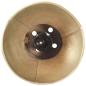 Preview: Wandleuchte Industrie-Stil Messing Rund E27