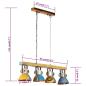 Preview: Deckenleuchte Industrie-Stil 25 W Mehrfarbig 111 cm E27