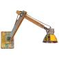 Preview: Wandleuchte Industrie-Stil Mehrfarbig Rund E27