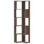 Preview: Eck-Bücherregal 5 Böden Eichen-Optik 50x50x179 cm Holzwerkstoff