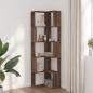 Preview: Eck-Bücherregal 5 Böden Eichen-Optik 50x50x179 cm Holzwerkstoff