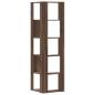 Preview: Eck-Bücherregal 5 Böden Eichen-Optik 50x50x179 cm Holzwerkstoff