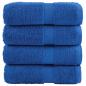 Preview: ARDEBO.de - Premium-Seiftücher SOLUND 4 Stk. Blau 30x30 cm 600 g/m²