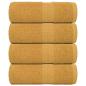Preview: ARDEBO.de - Seiftücher 4 Stk. Golden 30x30 cm 360 g/m² 100% Baumwolle