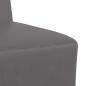 Preview: ARDEBO.de - Sessel Grau 55 cm Kunstleder