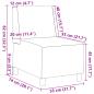Preview: Sessel Grau 55 cm Kunstleder