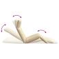 Preview: Sonnenliege Klappbar Beige 175x54x8,5 cm Oxford-Gewebe