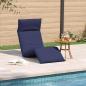Preview: Sonnenliege Klappbar Marineblau 175x54x8,5 cm Oxford-Gewebe