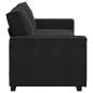 Preview: 3-Sitzer-Sofa Schwarz 180 cm Samt