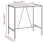 Preview: 5-tlg. Gartenbar-Set Schwarz Poly Rattan & Massivholz Akazie