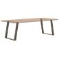 Preview: Esstischbeine U-Form 2 Stk. Naturstahl 80x(72-73) cm Stahl