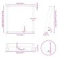 Preview: Esstischbeine U-Form 2 Stk. Naturstahl 80x(72-73) cm Stahl